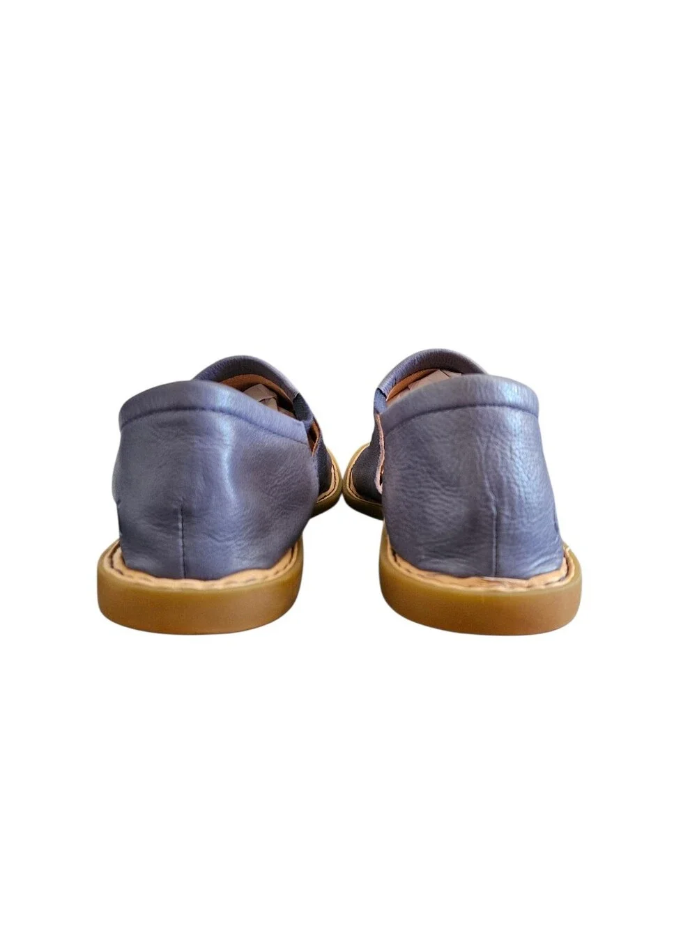 Born Cove Modern  Women's Blue Leather Sandals Size 9